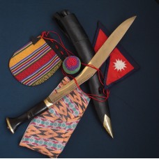 15" Sirupate horn/wooden Kukri